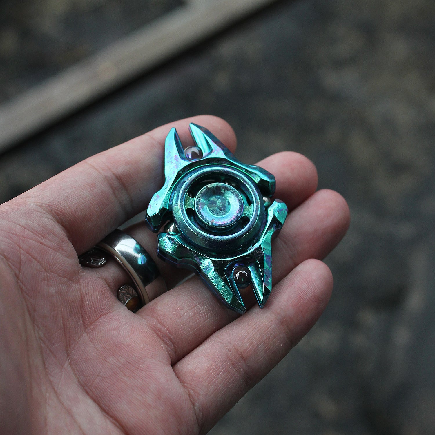 LONGBOW-TC4 titanium-fidget spinner