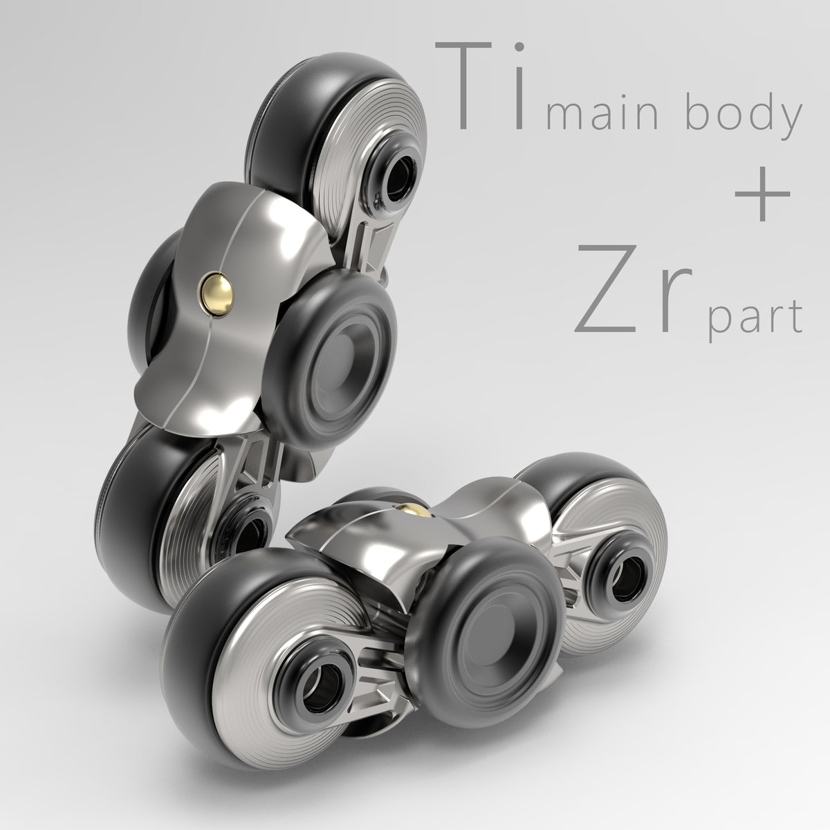 299 Double ratchet Spinner - Ti+Zr Material